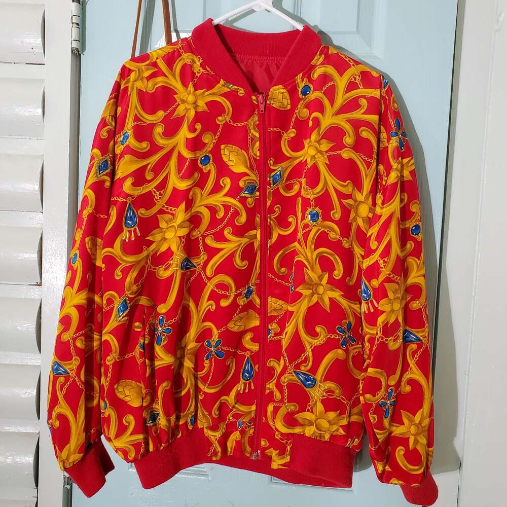 Vintage chains and charms jacket xl